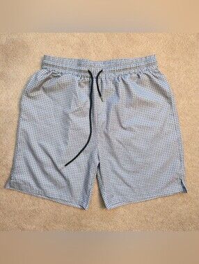Coofandy Running Gym Shorts Mens Size Medium Gray Zip Pocket Nylon Stretch